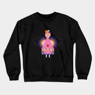 Frida kahlo colorful summer flowers viva la vida feminist painter Crewneck Sweatshirt